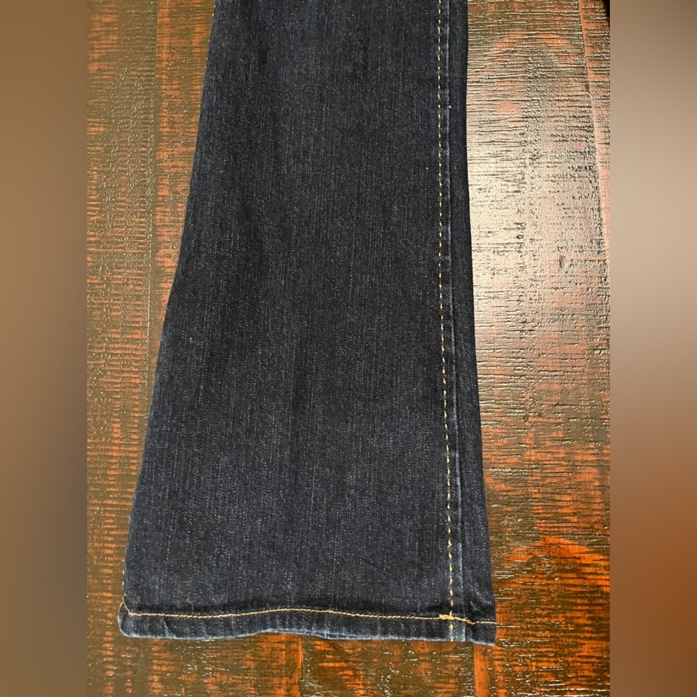 Bishop Of Seventh Jeans Size 31 Anthropologie Y2K Jeans Low Rise Bootcut Dark - Picture 5 of 16